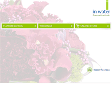 Tablet Screenshot of inwaterflowers.com